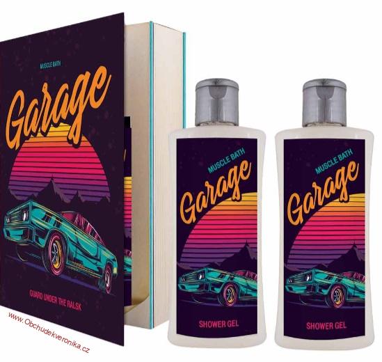 Kosmetická sada - kniha Garage – gel 250 ml a šampon 250 ml