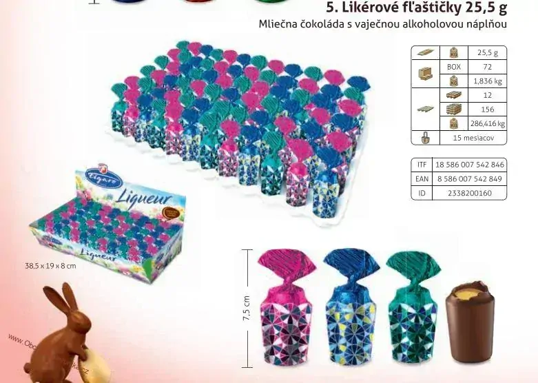 Figaro Likérové fľaštičky 25,5g x 7ks