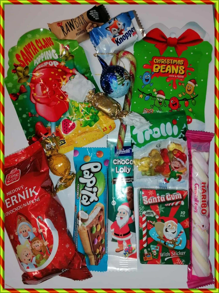Dárkový koš Mikuláš - kluk 340g