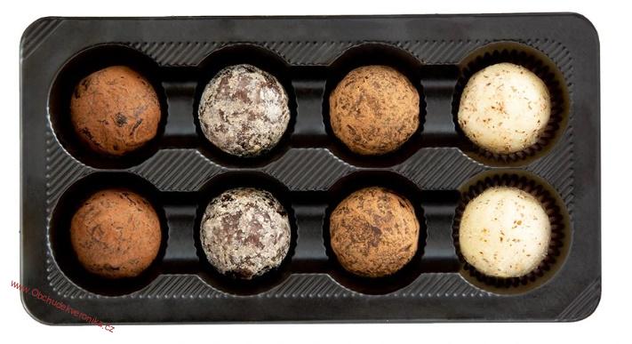LUČNÍ KVĚTY - výběr čokoládových truffles (mix) 200g