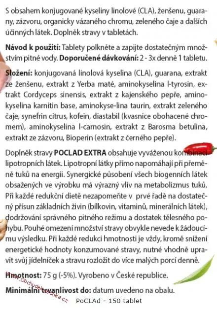 POCLAD EXTRA 150 tablet 