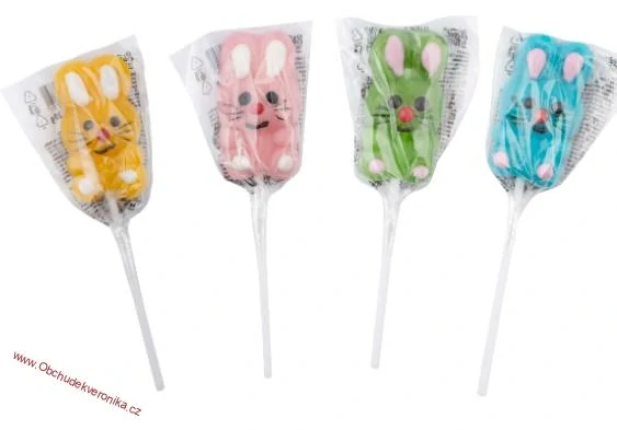 Happy Bunny - lízátko zajíček 20g x 48