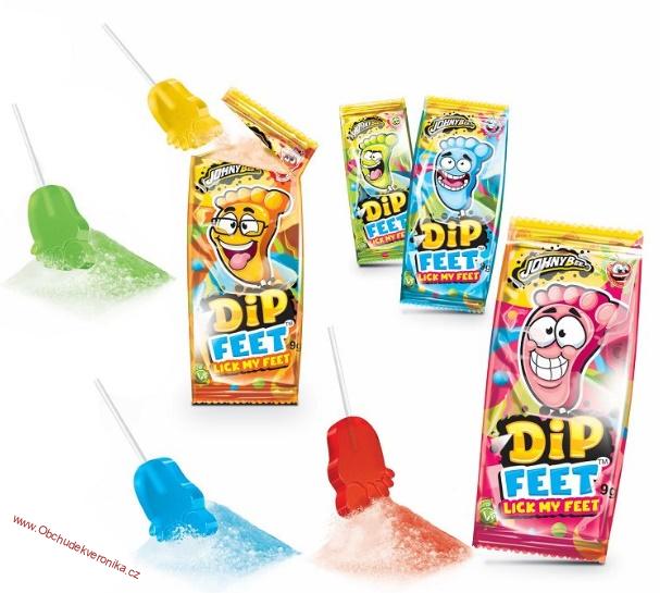 JB DIP FEET – lízátko noha s ovocným práškem 9g x 48ks