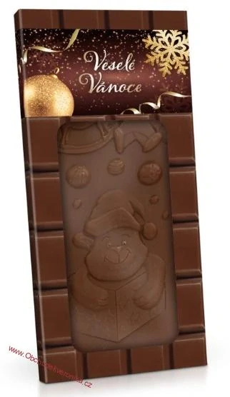 Veselé vánoce - mléčná čokoláda 90g - DMT 30.11.2025