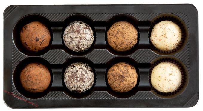 Výběr čokoládových truffles (mix) - Valentýn 200g