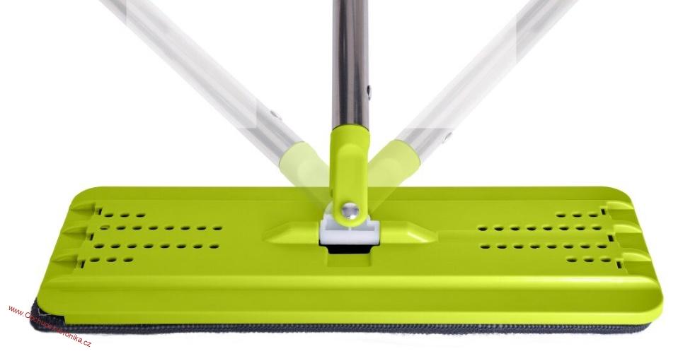 PLATFORMER 2v1 mop s dvoukomorovým kbelíkem a kartáčem praní + ždímání - 123 cm