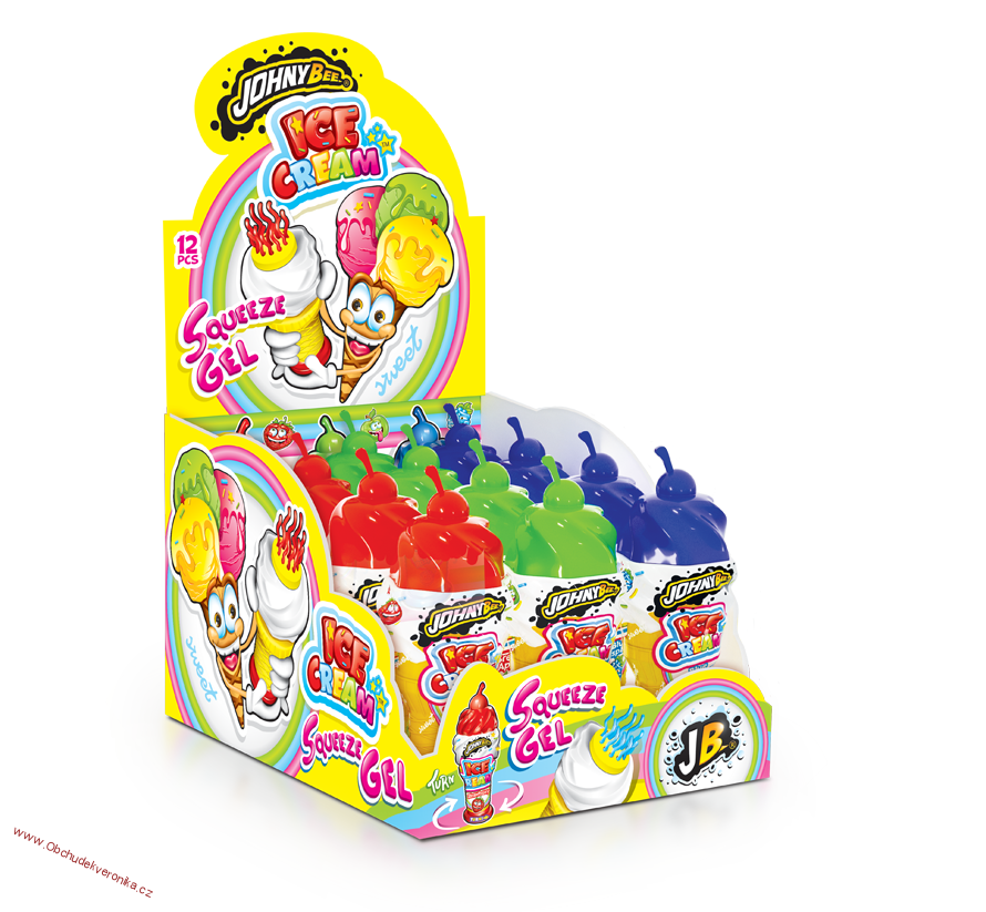 Johny Bee Ice cream ovocný gel 25ml