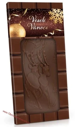 Veselé vánoce - mléčná čokoláda 90g - DMT 30.11.2025