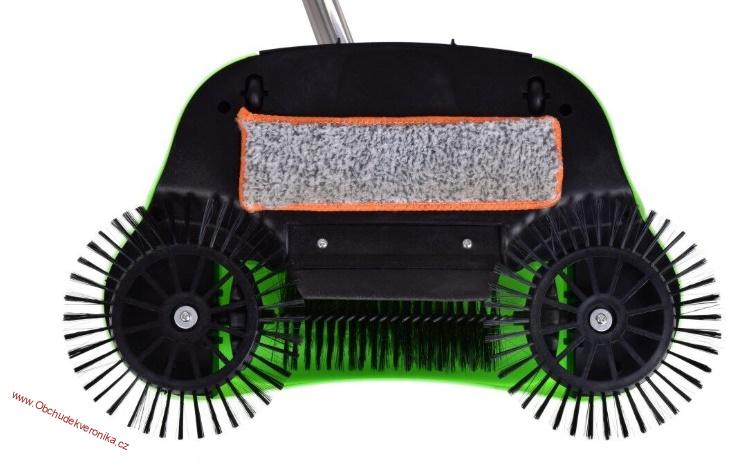 SAMOLUX® Ruční zametač na tvrdé podlahy bez elektřiny 3v1