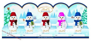 Lindt Mini Snowmen/ Mini sněhuláčci ml. čokoláda 5x10g