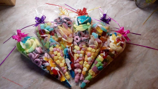 Želé bonbony mix kornoutek 350g