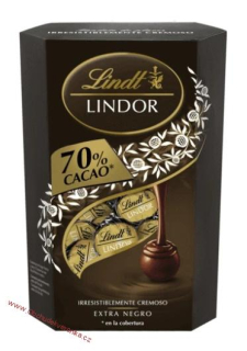 Lindt LINDOR pralinky Hořká čokoláda 70% 200g 