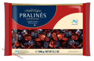 Maitre Truffout Pralines dark chocolate with cherry with liqueur 4% vol. 0,5kg - volně váženo