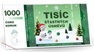 Vánoční hořká čokoláda s brusinkami 60% - 1000 šťastných úsměvů 175g