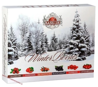 Basilur Winter Berries Assorted přebal 60 gastro sáčků