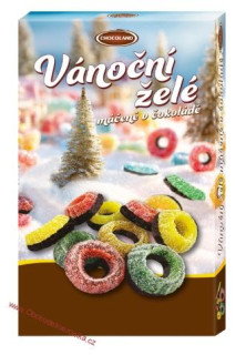 Chocoland Vánoční želé máčené v Belgické čokoládě 235g