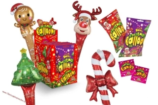 JF Happy christmas balloons 8g x 18ks