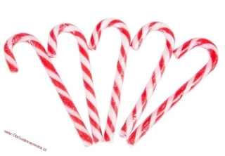 JB Candy Cane - červeno/bílo lízátko hůlka 28g x 5ks