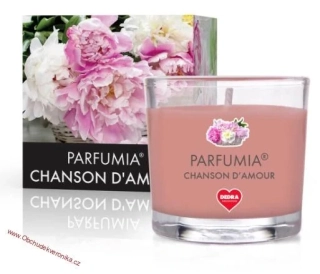 CHANSON D´AMOUR votivní sójová svíčka PARFUMIA® 55 ml