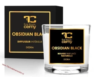 OBSIDIAN BLACK votivní sójová svíčka PARFUMIA® 55 ml