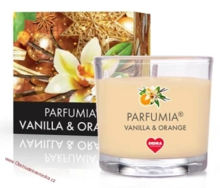 Votivní sójová eko-svíce, VANILLA & ORANGE, PARFUMIA 55ml