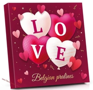 LOVE - výběr belgických pralinek Belgian 200g - DMT 30.01.2026