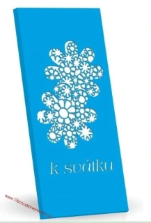Hořká čokoláda 60% - K svátku - modrý obal 175g