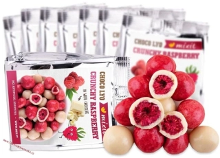 Křupavé maliny v čokoládě do kapsy 70g