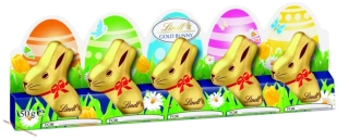 Lindt Gold Bunny Mini Milk 5 x 10g - DMT 08/2025