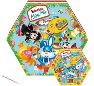 Kinder Maxi Mix Velikonoční balení 143g - 3D - DMT 21.08.2025