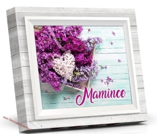 Mamince - Plněné čokoládové pohárky - bílé dřevo 110g