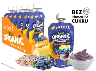 Mixit BIO kapsička - Banán a borůvka 110g