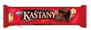 ORION LEDOVÉ KAŠTANY tyčinka v hořké čokoládě s kakaovooříškovou náplní 45g