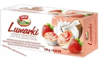 LUMARKI – Coconut waffer Balls With Strawberry cream  120g