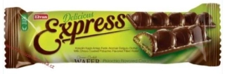 Elvan Express Wafer pistácie s čokoládovou polevou 30g