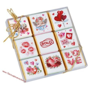 Bolci Dárkové balení neapolitánek Love 144g