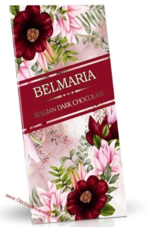 BELMARIA Květy - Hořká čokoláda 72% s chili 175g