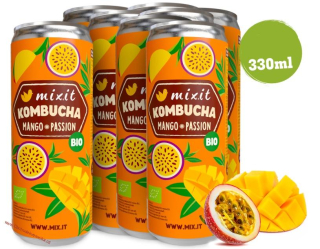 Mixit BIO Kombucha - Mango a mučenka  330ml