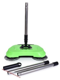 SAMOLUX® Ruční zametač na tvrdé podlahy bez elektřiny 3v1