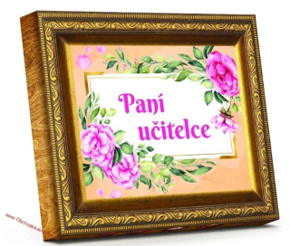 Paní učitelce - Plněné čokoládové pohárky - hnědy obraz 110g