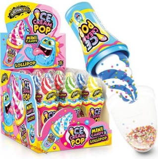 JB ICE CREAM POP DISPLAY 25g + 2g x 12ks