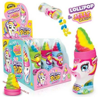 Johny Bee Unicorn pop & candy 50g x 12ks