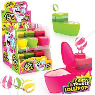 JOHNY BEE SOUR POTTY GEL – záchod s gelem a práškem 51g x 12ks