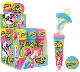 JB POP STAR DIPPER – lízátko + prášek 35g x 12ks