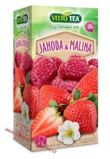 VITTO TEA - ovocný čaj Jahoda & Malina ( 20ks x 2g )
