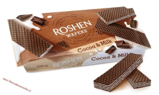 Roshen wafers Cocoa & Milk (Mega Pack) 216g