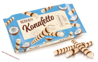 Roshen Wafer rolls Konafetto Coconut 140g