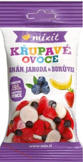 Křupavé ovoce do kapsy - Křupavý banán, jahoda, borůvka 23g