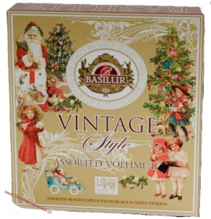 Basilur vánoční čajová kolekce Vintage II 40 sáčků