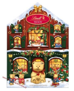 TEDDY domeček adventní kalendář 146g - novinka